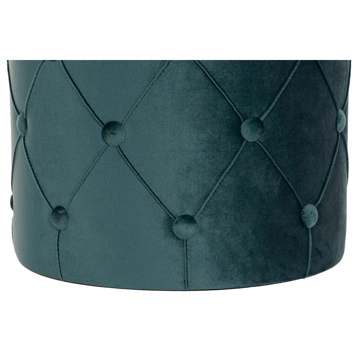 Fußhocker DKD Home Decor 36 × 36 × 44 cm Polyester Samt MDF‑Holz