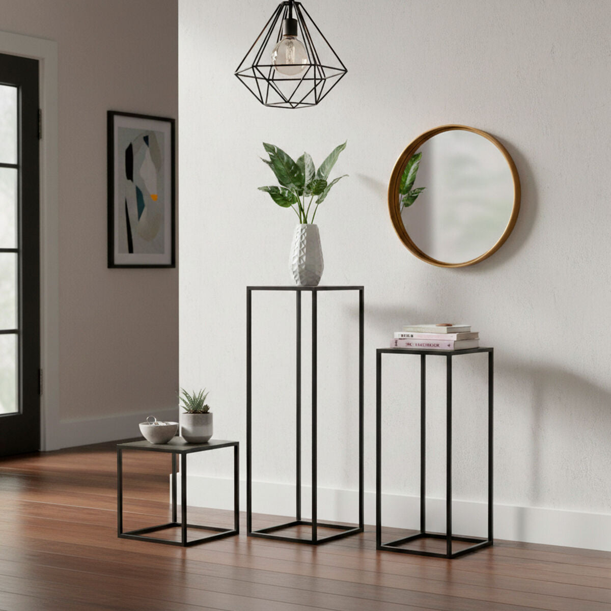 Set aus 3 kleinen Tischen Max Home 30 × 90 × 30 cm